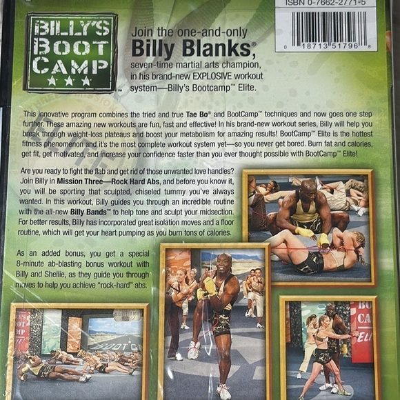 Billy Blanks DVD Combo Pack Tae Bo 2004 Capture the Power Mission 3 Abs NEW - Picture 10 of 11